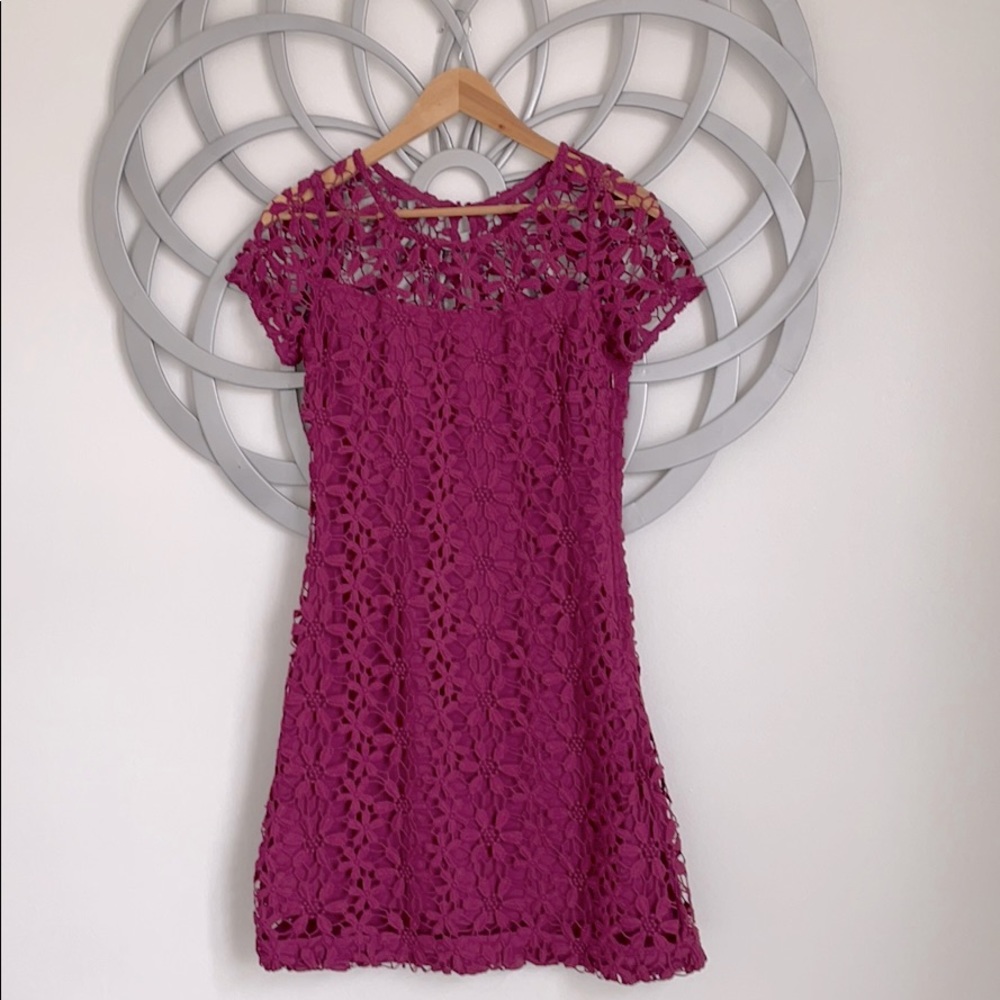 Lace dress.